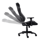 Scaun gaming Trust GXT 714 Ruya, greutate maxima suportata 150 kg, inaltime adjustabila scaun 10 cm, baza stea cu 5 roti, negru