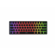 Tastatura gaming mecanica wireless Genesis Thor 660 G2 60% , iluminare RGB, switch-uri Brown, 61 taste, 13 butoane multimedia, negru