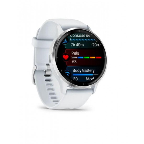 Ceas Garmin Venu 3 Silver/Whitestone