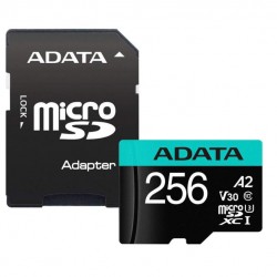 Card de Memorie MicroSDXC Adata 256GB, Adaptor SD, Class 10