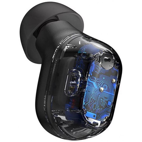 Casti Baseus Bowie WM01 TWS,  wireless, bluetooth 5.0, microfon pe casca, negru