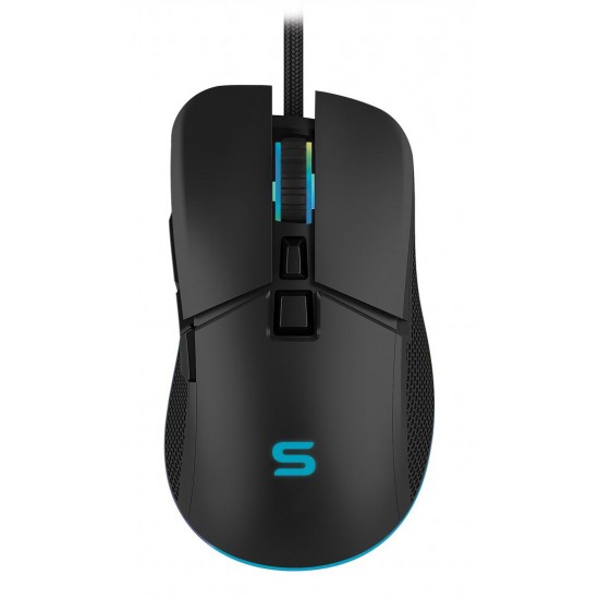Kit Gaming Serioux Kayel 4 in 1, Tastatura de gaming, 104 taste, 19 taste Anti-ghosting , design slim, iluminare rainbow, structura metalica gri, taste negre + design cu palm rest, cablu USB 1.5M PVC, plug and play; Mouse gaming, senzor Sunplus 199, 800-6