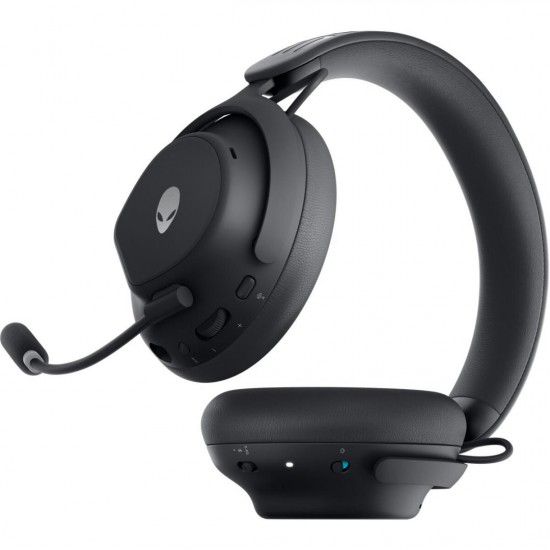 Alienware Pro Wireless Gaming Headset, Connectivity Technology: Wired/Wireless, Wireless Technology: Bluetooth, Wireless Operating Distance: 30m, Bluetooth Standard: Bluetooth 5.3, Impedance: 32 Ohm, Features: 50mm graphene-coated drivers, 2-mic AI noise 