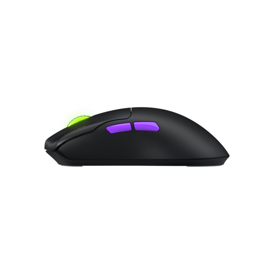 Mouse gaming wireless Hator Pulsar 3 ULTRA 8K+4K, polling rate pana la 8000Hz, senzor Optical PixArt PAW 3950, rezolutie maxima 30000 DPI, switch HATOR® Optical 100M, side switch Kailh 3M, durata de viata baterie in wireless mode pana la 180 de ore, negru
