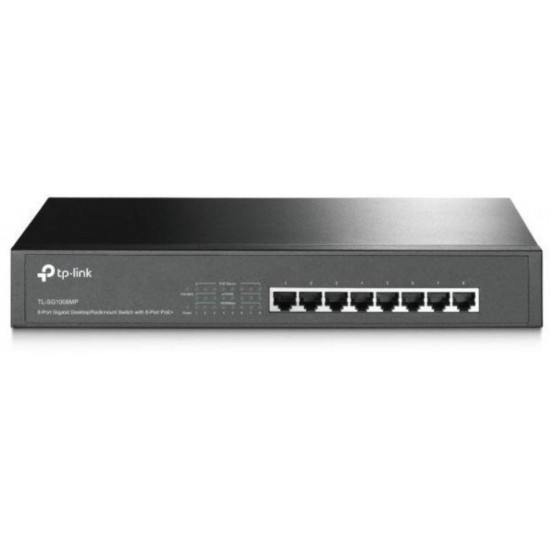 Switch TP-Link TL-SG1008MP, 8 port, 10/100/1000 Mbps Switch TP-Link TL-SG1008MP, 8 port, 10/100/1000 Mbps