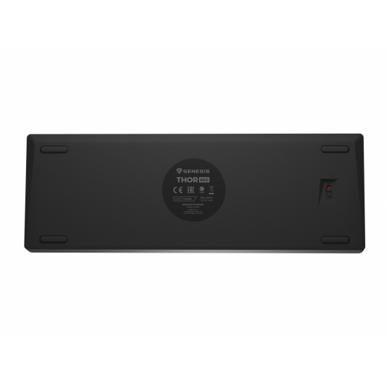 Tastatura gaming mecanica wireless Genesis Thor 660 G2 60% , iluminare RGB, switch-uri Brown, 61 taste, 13 butoane multimedia, negru