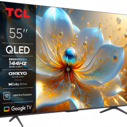 Televizor TCL QLED 55T8C, 139 cm, Smart Google TV, 4K Ultra HD, (Model 2025) Televizor TCL QLED 55T8C, 139 cm, Smart Google TV, 4K Ultra HD, (Model 2025)
