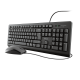 Kit tastatura + mouse Trust Primo, wired, negru
