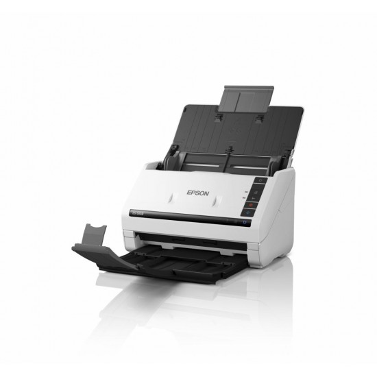 EPSON WORKFORCE DS-530III A4 SCANNER, format A4, Rezolutie: 600 x 600dpi, Senzor ultrasonic, CIS, Sursa lumina: LED, Viteza scanare: 40 ppm, Capacitate ADF: 60 coli, Volum zilnic: 6500 pagini, Duplex, Interfata: USB, Dimensiuni: 296 x 169 x 176 mm, 3.7kg EPSON WORKFORCE DS-530III A4 SCANNER, format A4, Rezolutie: 600 x 600dpi, Senzor ultrasonic, CIS, Sursa lumina: LED, Viteza scanare: 40 ppm, Capacitate ADF: 60 coli, Volum zilnic: 6500 pagini, Duplex, Interfata: USB, Dimensiuni: 296 x 169 x 176 mm, 3.7kg