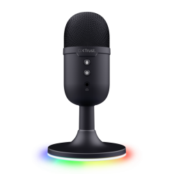 Microfon Trust cu fir GXT 234 Yunix, frecventa raspuns 100 Hz - 16.000 Hz, cardioid, senzitivitae 32 dB, negru