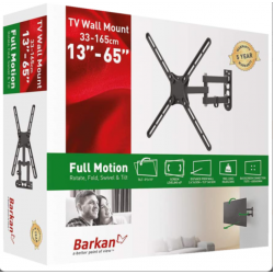 Suport perete LCD/Plasma plat/curbat Barkan, 13-65
