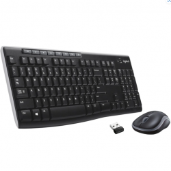 Kit Logitech Wireless Mk270, Usb, Black, 920-004508