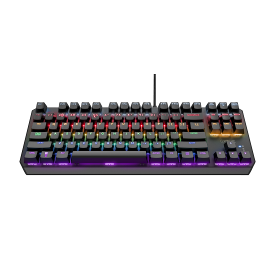 Tastatura Trust GXT834 Callaz Tenkeyless cu fir mecanica, negru