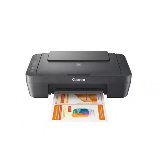 Multifunctional inkjet color Canon Pixma MG255 Grey, dimensiune A4 (Printare, Copiere, Scanare), viteza 8ipm alb-negru, 4ppm color, rezolutie 4800x600 dpi, alimentare hartie 60 coli, scanner cu suport plat CIS, rezolutie scanare 600 X 1200 dpi, viteza sca