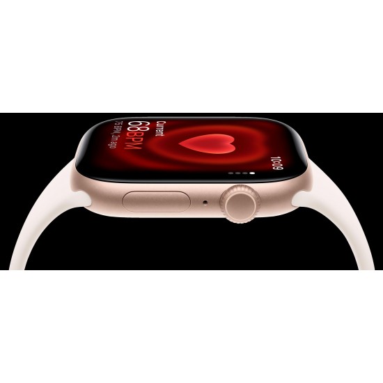 Apple Watch Series 11 GPS + Cellular 42mm Rose Gold Aluminium Case with Light Blush Sport Band - M/L