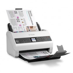 Scanner Epson DS-730N, dimensiune A4, tip sheetfed, viteza scanare: 40 ppm alb-negru si color, rezolutie optica 1200dpi, ADF Single Pass 100 pagini, duplex, Scan to Email, Scan to FTP, Scan to Web folders, Scan to Network folders, software: Epson Device A