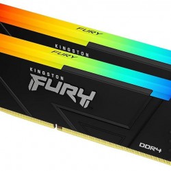 Memorie RAM Kingston DDR4 16GB 3200Mhz CL16 1.35V Dual Channel Kit  Fury Beast Black RGB XMP