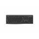 Tastatură wireless 2.4G Tastatură: cu rând independent de taste multimedia Mod: 2.4G Număr taste: 104 + 9 taste rapide Material: ABS Culoare: Negru Chipset: Huntersun Aspect: Orice aspect disponibil Tip interfață: USB Dimensiune: 442*152*25mm ; 440g Bater