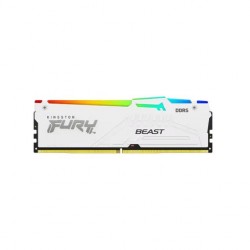 Memorie RAM Kingston DDR5 64GB 6000Mhz CL36 1.35V Dual Channel Kit Fury Beast White RGB EXPO
