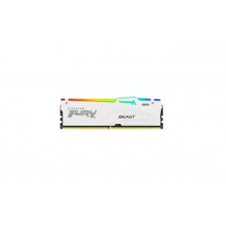 Memorie RAM Kingston DDR5 64GB 6000Mhz CL36 1.35V Dual Channel Kit Fury Beast White RGB EXPO