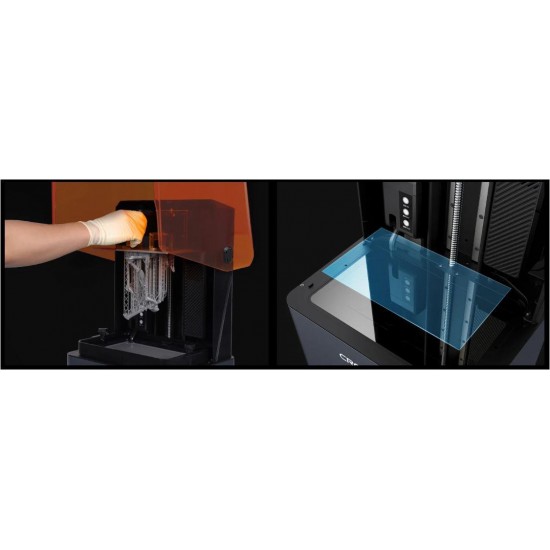 Imprimanta 3D Creality Halot-MAGE PRO cu rasina, Tehnologie SLA, Stereolitografie, sursa 150W, dimensiuni printare: 228*128*230mm, Dimensiuni imprimanta: 333*270*608mm, Viteza:170mm/h, Inaltime strat:0.05-0.15mm, LCD 10.3