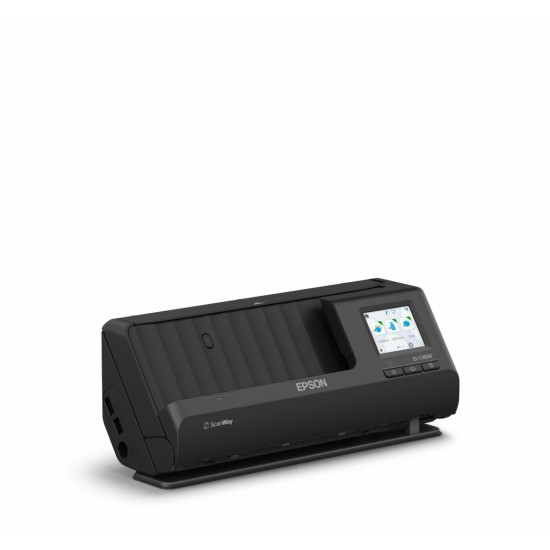 EPSON ES-C380W A4 Compact Network Sheetfed Scanner, PC-FREE scan, Rezolutie optica: 600 x 600 DPI,  Sursa lumina: ReadyScan LED technology, Viteza scanare:30ppm, Capacitate ADF: 20 coli, Volum scanare: 3500 pagini/zi, Duplex, Formate: BMP, JPEG, TIFF, mul