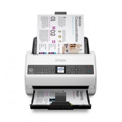 Scanner Epson DS-730N, dimensiune A4, tip sheetfed, viteza scanare: 40 ppm alb-negru si color, rezolutie optica 1200dpi, ADF Single Pass 100 pagini, duplex, Scan to Email, Scan to FTP, Scan to Web folders, Scan to Network folders, software: Epson Device A