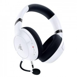 Casti Razer Blackshark V2  HyperSpeed cu fir, frecventa 12 Hz – 28 kHz, sensibilitate 100 dB, izolare fonica pasiva, frecventa de raspuns microfon: 100 Hz – 10 kHz, autonomie baterie pana la 70 ore, interfata jack 3.5 mm, alb