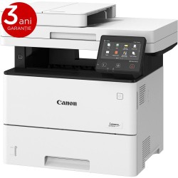 Canon MF552DW, Multifunctional laser mono dimensiune A4, viteza printare 43 ppm, Print,Copy,Scan,  Duplex, rezolutie: 1200 x 1200 dpi, FPO: 5.7 sec, Procesor 2 x 800Mhz, Memorie RAM 1GB, Limbaje de printare: UFRII, PCL 5e2, PCL6, Adobe® PostScript3, Vitez