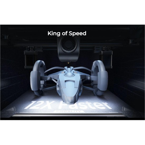 Imprimanta 3D Creality K1, Tehnologie FDM, viteza printare 600mm/s, Precizie 100 +/-0.1mm, Diametru filament: 1.75mm, tip filament compatibil: ABS/PLA/PETG/PET/TPU/PA/ABS/ASA/PC/PLA-CF/PA-CF/PET-CF, Transfer fisier: USB drive,WIFI temperatura duza:300 C, 
