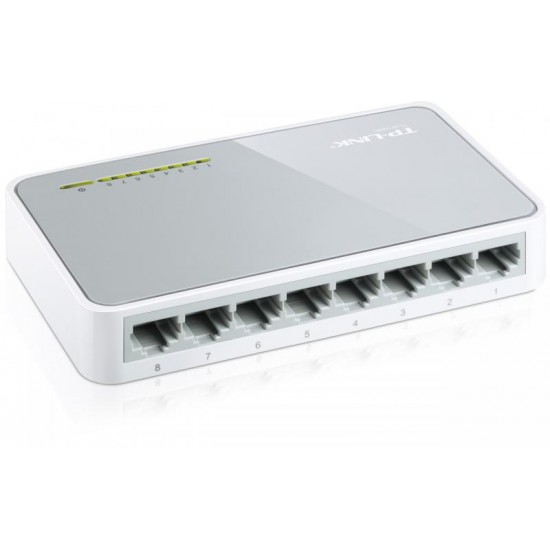 Switch TP-Link TL-SF1008D, 8 port, 10/100 Mbps Switch TP-Link TL-SF1008D, 8 port, 10/100 Mbps