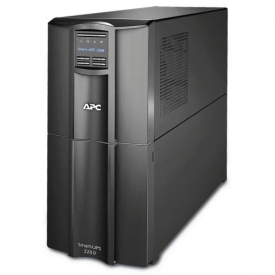 UPS APC Smart-UPS SMT line-interactive / sinusoidala 2200VA / 1980W 8conectori C13 1 conectori C19, baterie RBC55, optional extinder egarantie cu 1/3 ani (WBEXTWAR1YR-SP-03/WBEXTWAR3YR-SP-03),3 ani garantie echipament si 2 ani garantie baterie