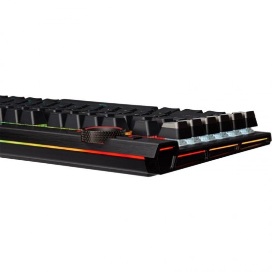 CORSAIR K100 RGB OPTICAL-MECHANICAL, negru  Full Key (NKRO) with 100% Anti-Ghosting Supported in iCUE Profiles up to 200 depending on complexity Wired Connectivity 2x USB 3.0 or 3.1 Type-A Key Switches CORSAIR OPX Optical- Mechanical