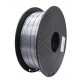 CREALITY PLA 3D Printer Filament, silk silver, Printing temperature: 190-220, Filament diameter: 1.75mm, Tensile strength: 60MPa, Size of filament wheel: Diameter 200mm, height 66mm, hole diameter 56mm. Utilizare: pana la 6 luni de la deschiderea ambalaju
