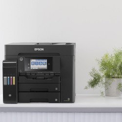 Multifunctional inkjet color CISS Epson L6550, dimensiune A4 (Printare, Copiere, Scanare, Fax), viteza 32 ppm alb-negru, 22ppm color, rezolutie 4800x2400 dpi, alimentare hartie 550 coli, scanner CIS rezolutie 1200x2400 dpi, ADF, fax memorie 550 pagini, in