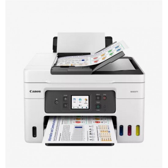 Multifunctional inkjet color Canon Maxify GX4040, ( Print, Copy,Scan,Fax, Cloud), dimensiune A4 , duplex printare si scanare, ADF 35 coli, viteza 18 Ipm alb-negru, 13 Ipm color, rezolutie 600X1200 dpi, alimentare hartie 250 +100 coli, Scanner CIS, rezolut