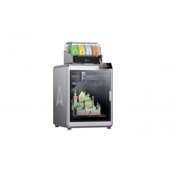 Imprimanta 3D CREALITY K2 PLUS COMBO, Tehnologie FDM, Volum printare: 350*350* 350mm, Dimensiuni imprimanta: 495*515*640mm,  Greutate: 35Kg, Viteza printare: 600mm/s max, Acuratete: 100mm±0.1mm, Inaltime strat: 0.05-0.3mm, Extruder: Dual-gear direct drive