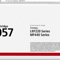 Toner Canon CRG057 black, capacitate 3.1k pagini, pentru LBP223DW; LBP226DW; LBP228X; MF443DW; MF445DW; MF446X; MF449X.