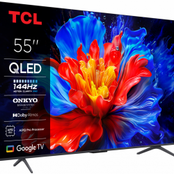 Televizor TCL QLED 55P81K, 139 cm, Smart Google TV, 4K Televizor TCL QLED 55P81K, 139 cm, Smart Google TV, 4K