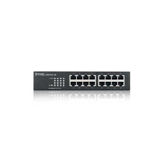 Switch ZYXEL GS1100-16, 16-port, 10/100/1000 Mbps