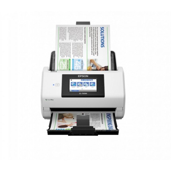 Scanner Epson DS-790WN, dimensiune A4, tip sheetfed, viteza scanare: 45ppm alb-negru si color, rezolutie optica 600x600dpi, ADF Single Pass 50 pagini, duplex, senzor CCD, Scan to Email, Scan to Email, Scan to FTP, Scan to Microsoft SharePoint®, Scan to We