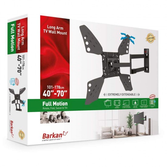 Suport TV de perete, Barkan 3400L.B, Fix, 32
