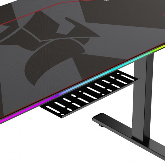 Birou electric Serioux Carbon Pro, reglabil pe inălțime, Orientare Cadru: Rectangular, Greutate maxima: 60 kg, Interval de inălțime: 730~ 1210 mm, Segmente coloană: coloană în două Etape, Dimensiune coloană: 40x70 mm, 45x75 mm, Număr picioare: doua, Alime