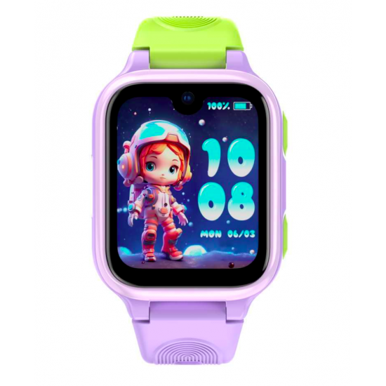 LAGENIO pentru copii K9 , Premium 4G cu Functie Telefon & AI, Slim, Localizare GPS, Control Parental, Buton SOS, Mov