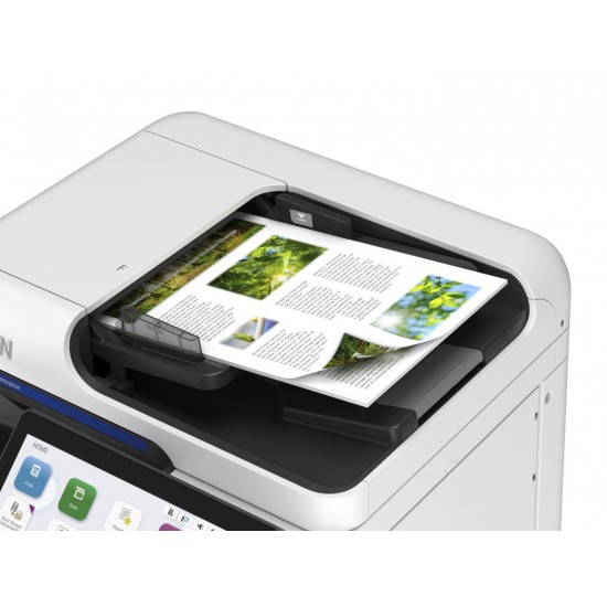 Epson Multifunctional color Inkjet A4 AM-C400, (Print, Scan, Copy) Tehnologie DURABrite™ Ultra, Duplex automat, Viteza printare: 40ppm mono si color, Volum maxim lunar: 384.000 pagini, Viteza scanare: 50ipm, Scanare catre email, FTP, retea, USB, Formate i