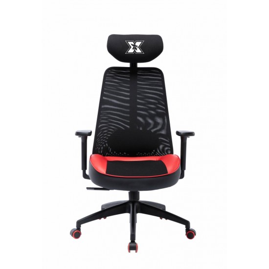 Scaun gaming Serioux Kyrian, adjustabil, piston pe gaz clasa 4, manere 3d, tetiere reglabile, baza stea cu 5 picioare, suporta pana la 150 kg, rosu Scaun gaming Serioux Kyrian, adjustabil, piston pe gaz clasa 4, manere 3d, tetiere reglabile, baza stea cu 5 picioare, suporta pana la 150 kg, rosu