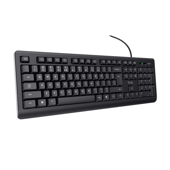 Tastatura cu fir Trust, negru