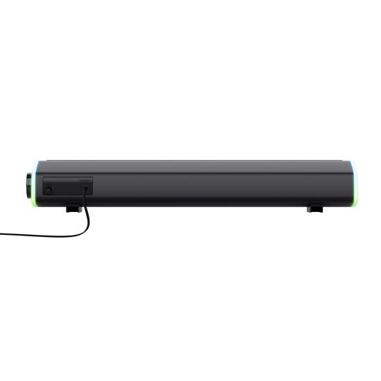 Soundbar Trust GXT 620 Axon, puetere (RMS) 6W, frecventa 20 Hz - 20.000 Hz, audio input 3.5mm (1.4m), iluminare RGB, alimentare prin USB, negru Soundbar Trust GXT 620 Axon, puetere (RMS) 6W, frecventa 20 Hz - 20.000 Hz, audio input 3.5mm (1.4m), iluminare RGB, alimentare prin USB, negru
