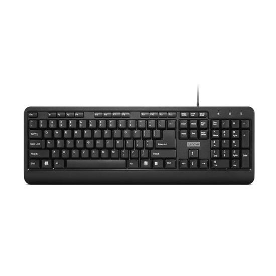 Tastatura Lenovo 160 Wired, Interfata tastatura: USB, Numar taste: 104, Lungime cablu: 1.5m, Culoare: Negru, Tehnoligie: Cu fir, Dimensiuni (mm): 447 x 25 x 152, Greutate: 524g, Garantie: 1 an Tastatura Lenovo 160 Wired, Interfata tastatura: USB, Numar taste: 104, Lungime cablu: 1.5m, Culoare: Negru, Tehnoligie: Cu fir, Dimensiuni (mm): 447 x 25 x 152, Greutate: 524g, Garantie: 1 an