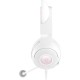 Casti Razer Kraken Kitty V2 USB-A, snesibilitate 92.5 dB SPL / mW @ 1kHz si sensibilitate microfon 42 dBV / Pa, alb
